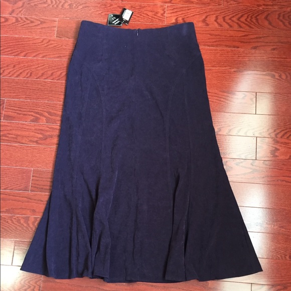 ✨NWT✨ Faux Suede Dark Purple Skirt By BHS. - Picture 2 of 6